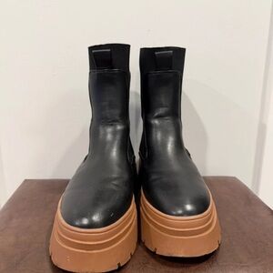 Primark Black and Brown Platform Shoes